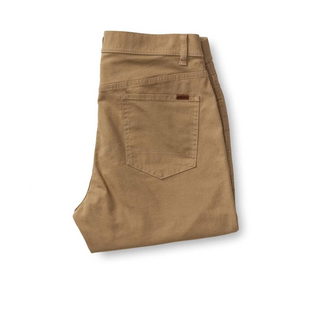 NEW DUCK HEAD pinpoint canvas 5 pocket pants in weathered oak - Picture 3 of 4